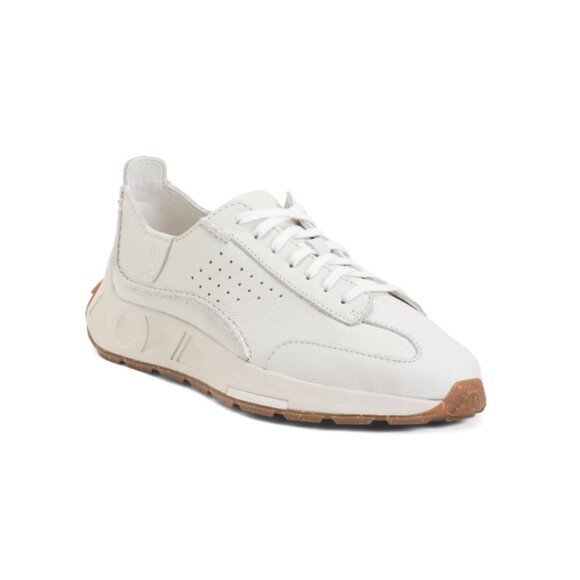 CLARKS White Men's Leather Craft Speed Sport Casual Shoes - Picture 1 of 2